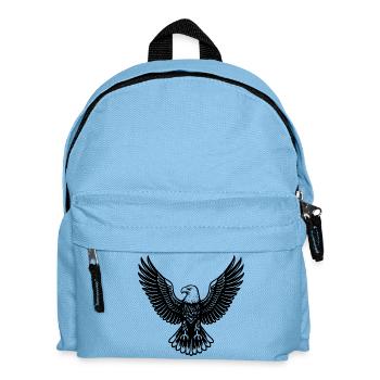 Adler T-Shirt im symbolischen Design - Kinder Rucksack - Hellblau - Vorne