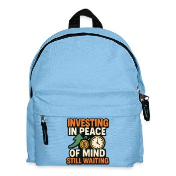 Investing in Peace of Mind, Finance  - Kids' Backpack - light blue - Front