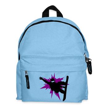 Snowboarding - Kinder Rucksack - Hellblau - Vorne
