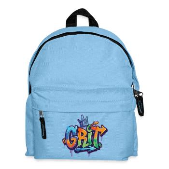 Grit Graffiti Motivation - Kinder Rucksack - Hellblau - Vorne