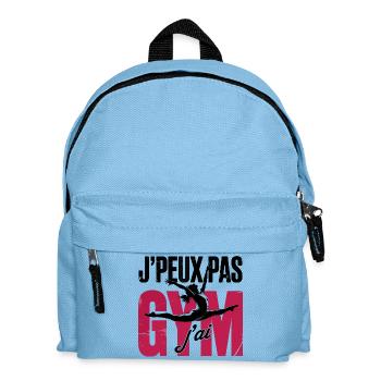 Je Peux Pas J'ai Gym | Gymnastique Cadeau | gym - Sac à dos Enfant - bleu clair - Devant