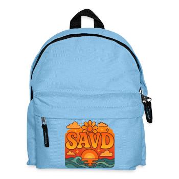Redeemed Cross Retro Bible Christian Faith Jesus - Kids' Backpack - light blue - Front