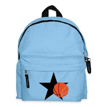 Reiner Basketball – Training, Dribbeln, Schießen, Sieg, PE - Kinder Rucksack - Hellblau - Vorne