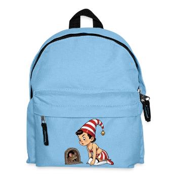 Fille lutin au trou de souris - Sac à dos Enfant - bleu clair - Devant