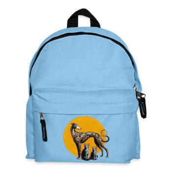 Galgo & Cats Street Art - Rough - Kids' Backpack - light blue - Front