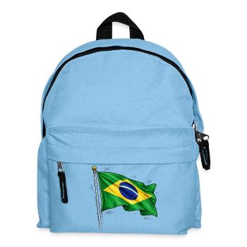 Brazil Flag - Kids' Backpack - light blue - Front