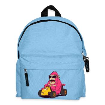 Kart Singe Rose - Sac à dos Enfant - bleu clair - Devant