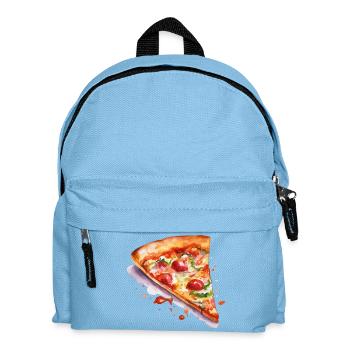 Pizza aquarelle - Sac à dos Enfant - bleu clair - Devant