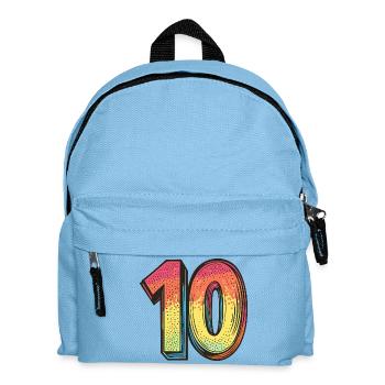 10 Nombre Coloré - Sac à dos Enfant - bleu clair - Devant