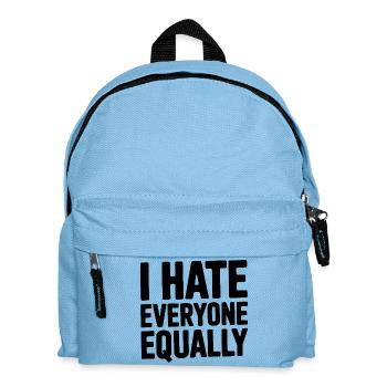 Je déteste tout le monde de la même façon - Sac à dos Enfant - bleu clair - Devant