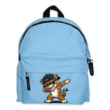 Dabbing Jaguar - Kids' Backpack - light blue - Front