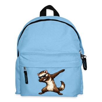 Dabbing Frettchen - Kinder Rucksack - Hellblau - Vorne