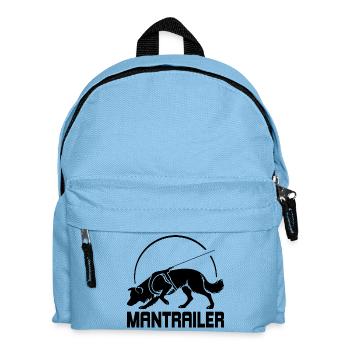 Chien de recherche BORDER Collie MANTRAILER - Sac à dos Enfant - bleu clair - Devant