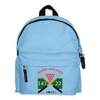 Snooker Logo Crossing Cues 147 22 - Kids' Backpack - light blue - Front