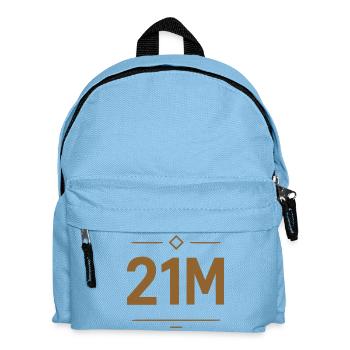 Conception de la limite Bitcoin 21M - Sac à dos Enfant - bleu clair - Devant