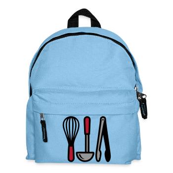 Kitchen Utensils Cooking Baking Cooking School - Kids' Backpack - light blue - Front