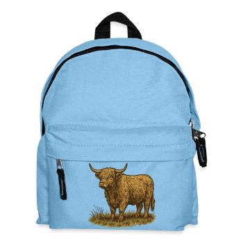Bétail des Highlands - Sac à dos Enfant - bleu clair - Devant