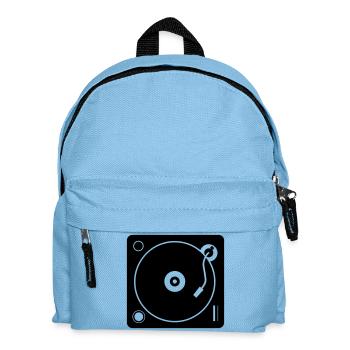 DJ turntable - Kids' Backpack - light blue - Front
