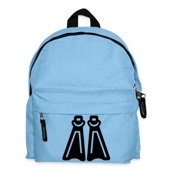 Diving fins - Kids' Backpack - light blue - Front
