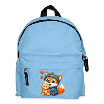 27_Miofox_Baby_6 - Kinder Rucksack - Hellblau - Vorne