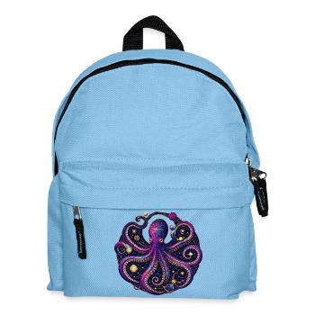 Cosmic Octopus Planetary Orbit Illustration - Kids' Backpack - light blue - Front
