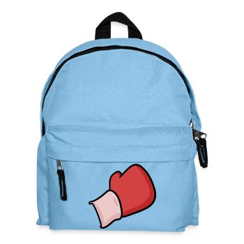 Boxhandschuhe Motiv Boxen - Kinder Rucksack - Hellblau - Vorne