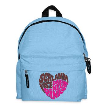 Schlamm ist das neue Pink - Kinder Rucksack - Hellblau - Vorne