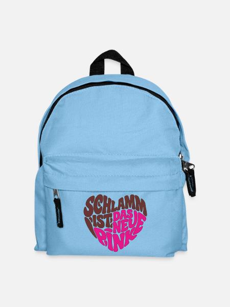 Schlamm ist das neue Pink - Kinder Rucksack - Hellblau
