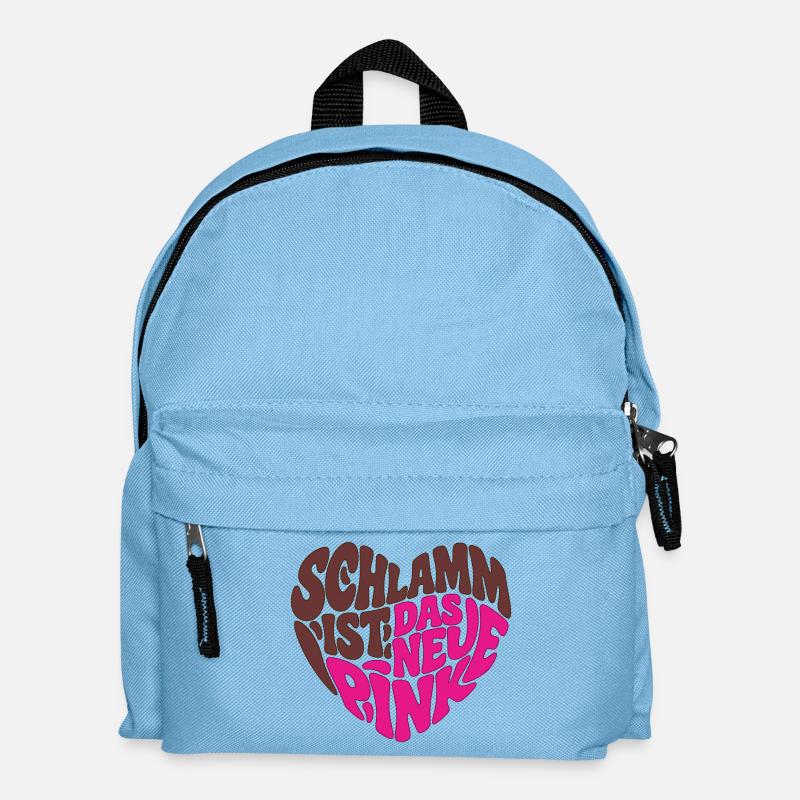 Schlamm ist das neue Pink - Kinder Rucksack - Hellblau