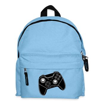 Manette de jeu noire - Sac à dos Enfant - bleu clair - Devant