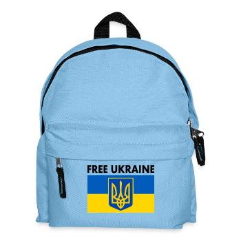 Free ukraine - Kinder Rucksack - Hellblau - Vorne