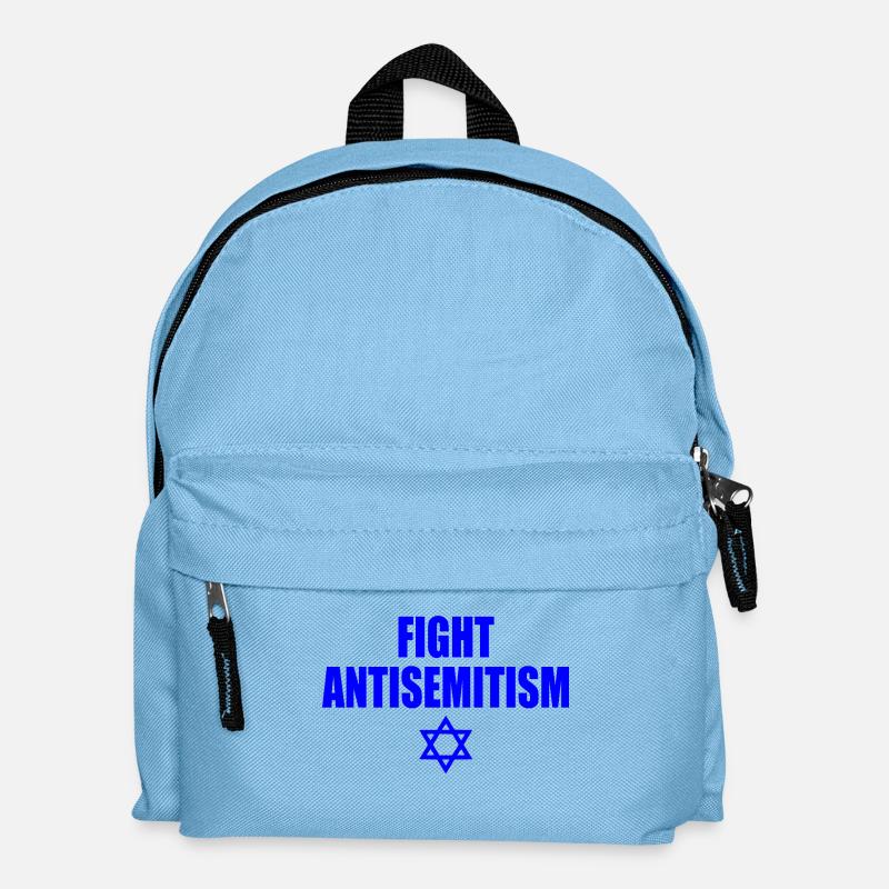 fight antisemitism - Kinder Rucksack - Hellblau