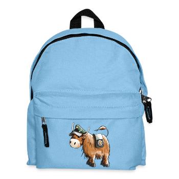 Bull comme officier de police - Police - animaux - drôle - Sac à dos Enfant - bleu clair - Devant