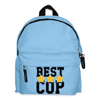 Polizist / Justiz / Polizei / Gewehr - Kinder Rucksack - Hellblau - Vorne