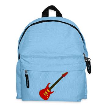 e-gitarre gitarre gitarrist musiker - Kinder Rucksack - Hellblau - Vorne