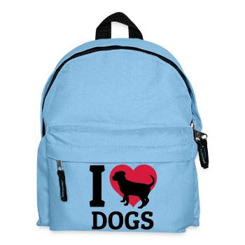 I love dogs - Sac à dos Enfant - bleu clair - Devant