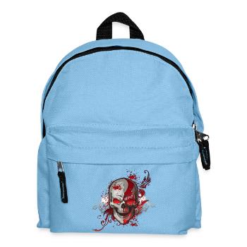 Crâne rouge - Sac à dos Enfant - bleu clair - Devant