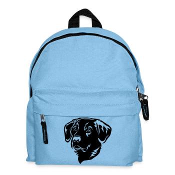 Labrador Kopf - Kinder Rucksack - Hellblau - Vorne