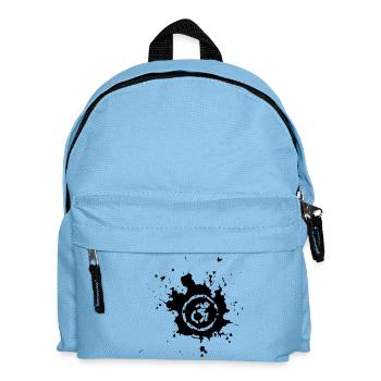 Wheelchair splash, paint splatter wheelchair design* - Kids' Backpack - light blue - Front