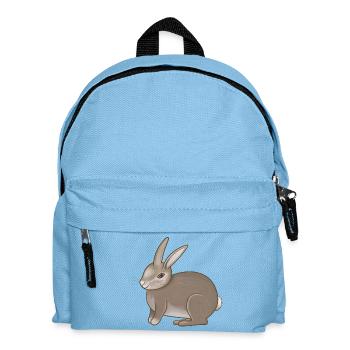 Rabbit brown - Kids' Backpack - light blue - Front