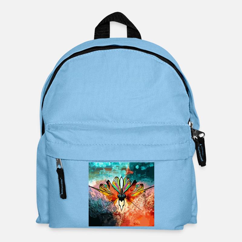 Rêve de papillon coloré - Sac à dos Enfant - bleu clair
