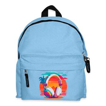 Casque des années 80 - Sac à dos Enfant - bleu clair - Devant