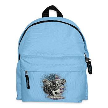 Motorgewerk USA Flagge Grunge - Kinder Rucksack - Hellblau - Vorne