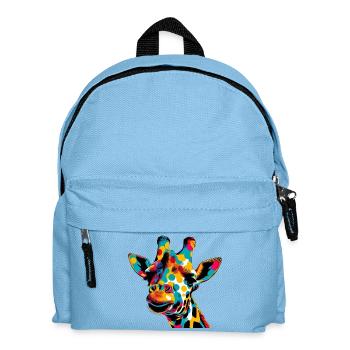 Giraffe Pop Art - Kids' Backpack - light blue - Front