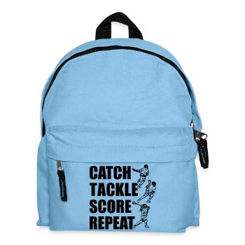 Attraper, plaquer, pointer, répéter - Sac à dos Enfant - bleu clair - Devant