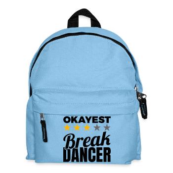 Okayest Breakdancer - Kinder Rucksack - Hellblau - Vorne