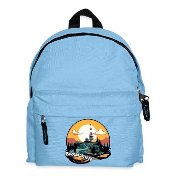 Brocken | Brocken in the Harz Mountains | Brocken Transmission Tower - Kids' Backpack - light blue - Front