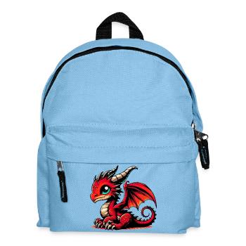 Dragon - Kids' Backpack - light blue - Front