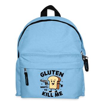 Cute I can't eat gluten - Gluten wants to kill me - Kids' Backpack - light blue - Front