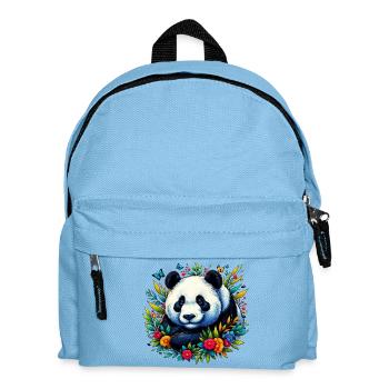 Panda - Kinder Rucksack - Hellblau - Vorne